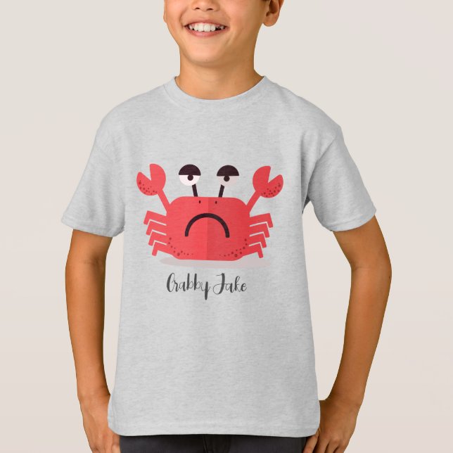 Camiseta Cangrejo de cangrejo simple y personalizado person (Anverso)