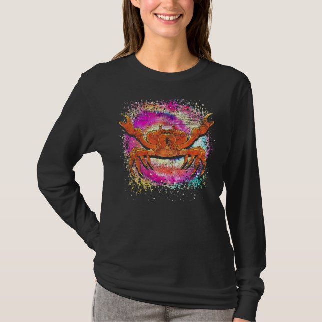 Camiseta Cangrejo de centeno de marisco Cangrejo de animale (Anverso)
