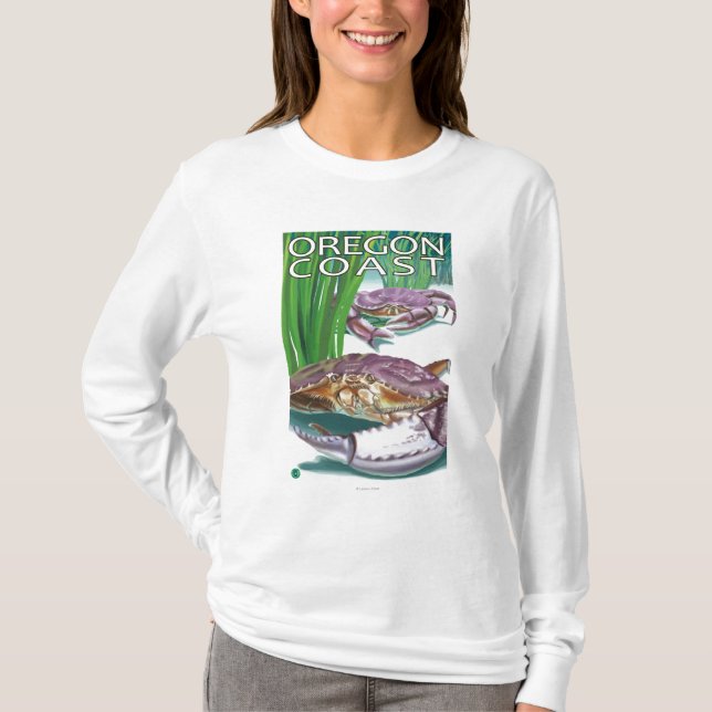 Camiseta Cangrejo de la costa de Oregon (Anverso)