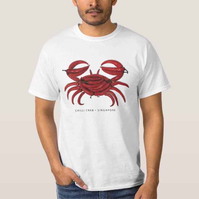 CAMISETA CANGREJO DE LOS CHILES, SINGAPUR (Anverso)