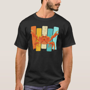 Camiseta Cangrejo de mariscos retro de animales marinos
