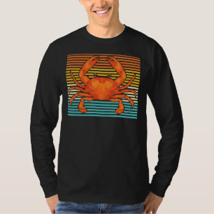 Camiseta Cangrejo de mariscos retro para animales marinos