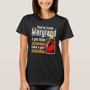 Camiseta Cangrejo de Maryland Chesapeake Bay Hombres de Can