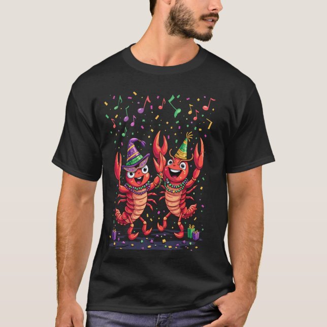 Camiseta Cangrejo de río de Mardi Gras (Anverso)
