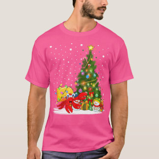 Camiseta Cangrejo de Santa Hermit de navidad de árbol de na