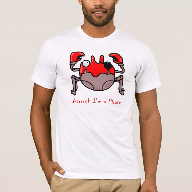 Camiseta cangrejo del pirata (Anverso)