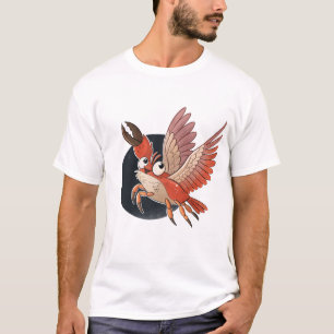 Camiseta Cangrejo divertido volador