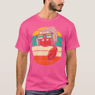Camiseta Cangrejo ermitaño con gafas de sol Cangrejo animal