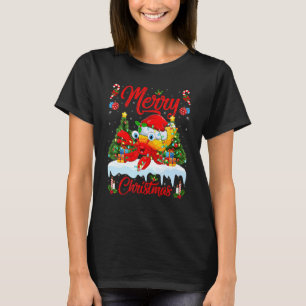 Camiseta Cangrejo ermitaño enciende Navidad árbol de navida