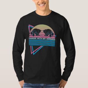 Camiseta Cangrejo ermitaño Retro Colgando Con Mis Hermies