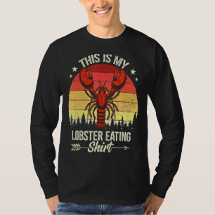 Camiseta Cangrejo Este Es Mi Lobster Comiendo Marisco Chef