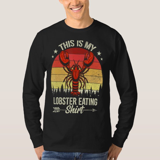 Camiseta Cangrejo Este Es Mi Lobster Comiendo Marisco Chef (Anverso)