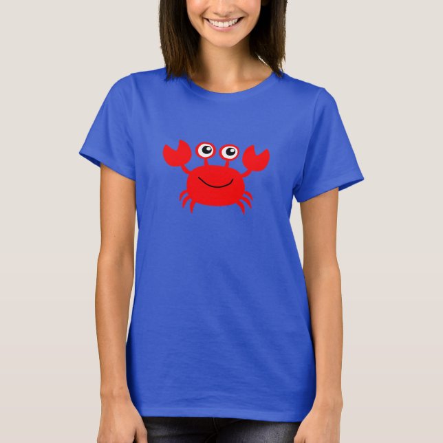 Camiseta Cangrejo feliz animado (Anverso)