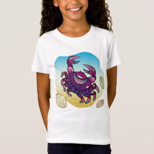 Camiseta Cangrejo feroz con diseño gráfico de garras