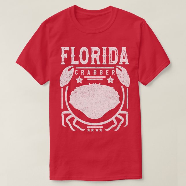 Camiseta Cangrejo Florida: Fútbol de cangrejo de piedra (Diseño del anverso)