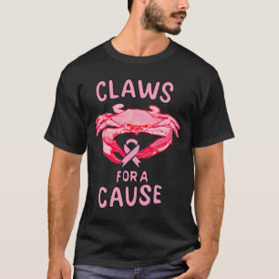 Camiseta Cangrejo Garras Por Una Causa Conciencia Del Cánce