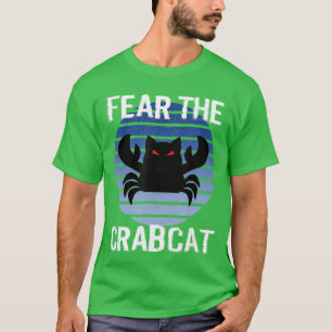 Camiseta Cangrejo gato divertido Fearhe Crabcat Críptido Cr