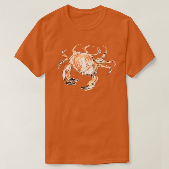 Camiseta Cangrejo Naranja grande 1 (Diseño del anverso)