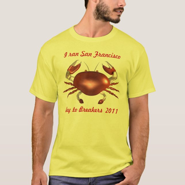 Camiseta Cangrejo personalizado de San Francisco Bay por (Anverso)