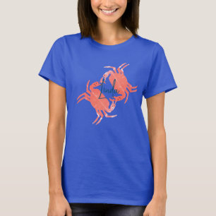 Camiseta Cangrejo Playa Del Océano Criatura Marina