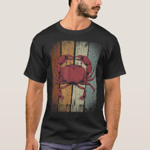 Camiseta Cangrejo retro de animales marinos
