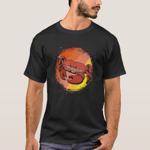 Camiseta Cangrejo retro de mariscos marinos