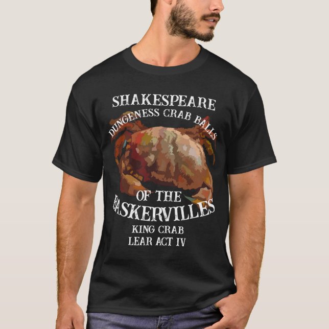 Camiseta Cangrejo Rey Shakespeare Cangrejo Dungeness Bolas (Anverso)