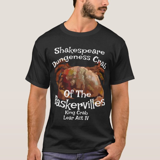Camiseta Cangrejo Rey Shakespeare Lear Dungeness Grita Saqu (Anverso)