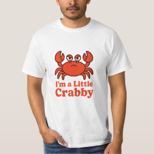 Camiseta Cangrejo Rojo Juguetón – Humor “Estoy un Poco Gruñ