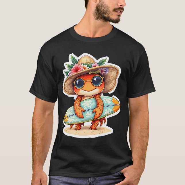 Camiseta cangrejo surfista (Anverso)