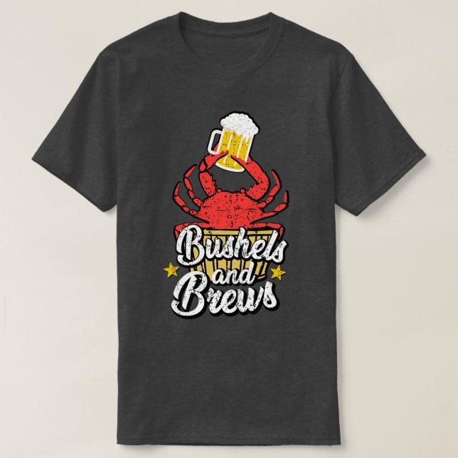 Camiseta Cangrejos azules de la bahía de Maryland Chesapeak (Diseño del anverso)