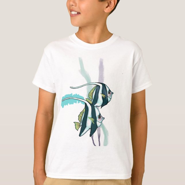 Camiseta Cangrejos de arrecife, peces a rayas subacuáticos  (Anverso)