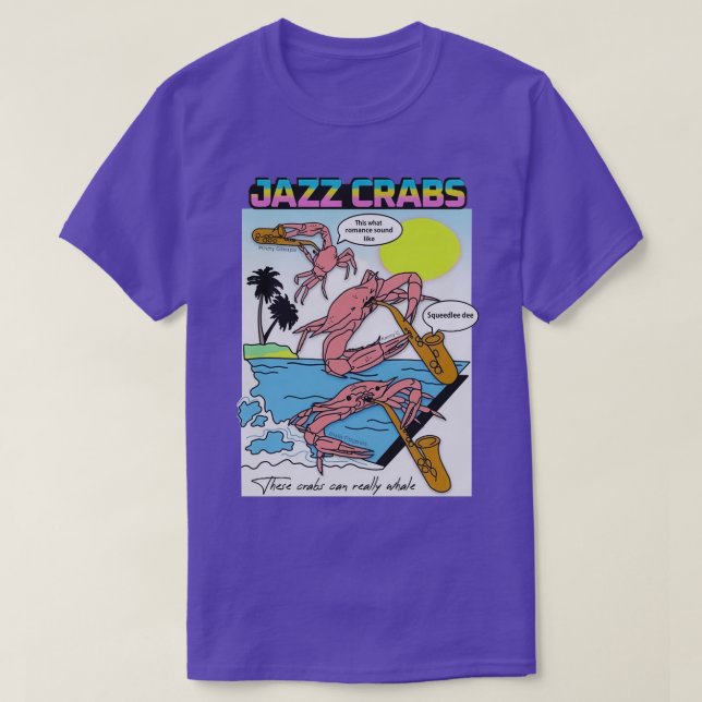 Camiseta Cangrejos de jazz (Diseño del anverso)