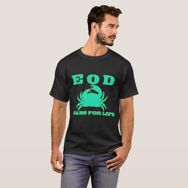 Camiseta ¡Cangrejos del EOD para la vida! (Anverso completo)