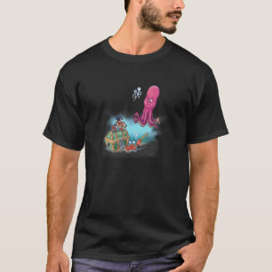 Camiseta Cangrejos piratas divertidos y pulpo