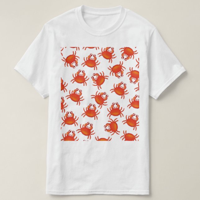 Camiseta cangrejos rojos de la Isla de Navidad (Diseño del anverso)