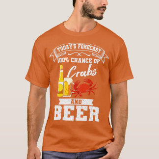 Camiseta Cangrejos y Cerveza Chesapeake Crabbing Azul Hombr