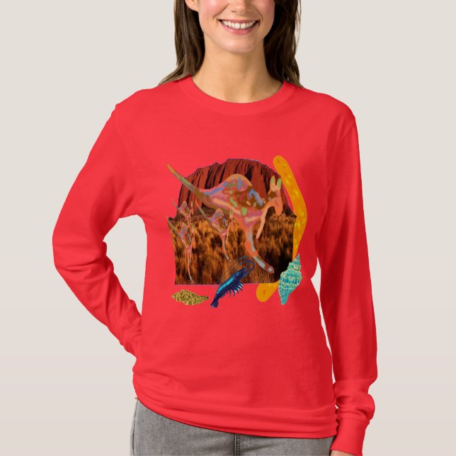 Camiseta canguro, Aborigin, colección de Australia (Anverso)