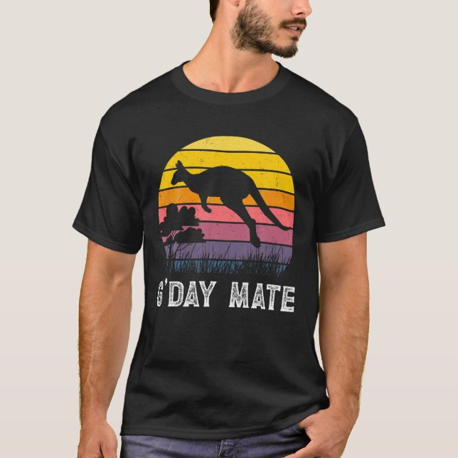 Camiseta Canguro Australia G-day Mate Australia Símbolo de  (Anverso)