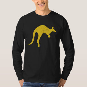 Camiseta Canguro Australiano Australia Roo Amarillo Canguro