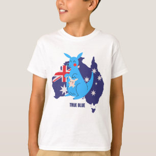 Camiseta canguro azul de Australia