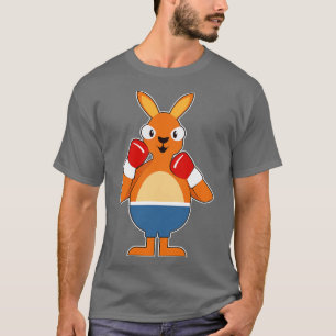 Camiseta Canguro como boxeador con guantes de boxeo 1