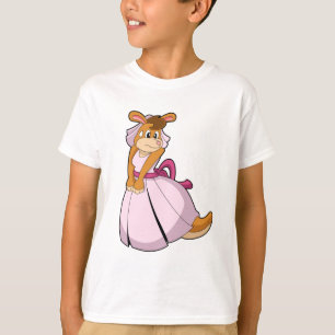 Camiseta Canguro como novia con vestido de novia