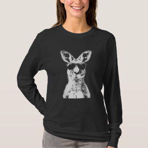 Camiseta Canguro con gafas de sol divertido animal Australi