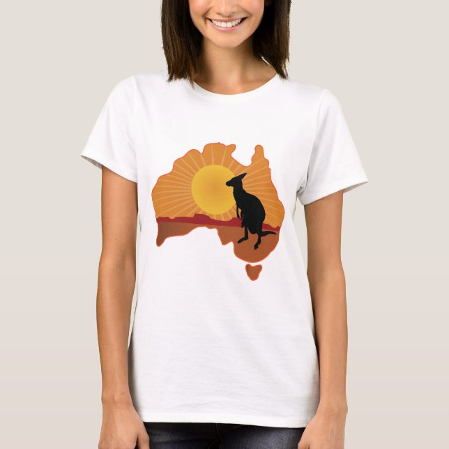 Camiseta Canguro de Australia (Anverso)