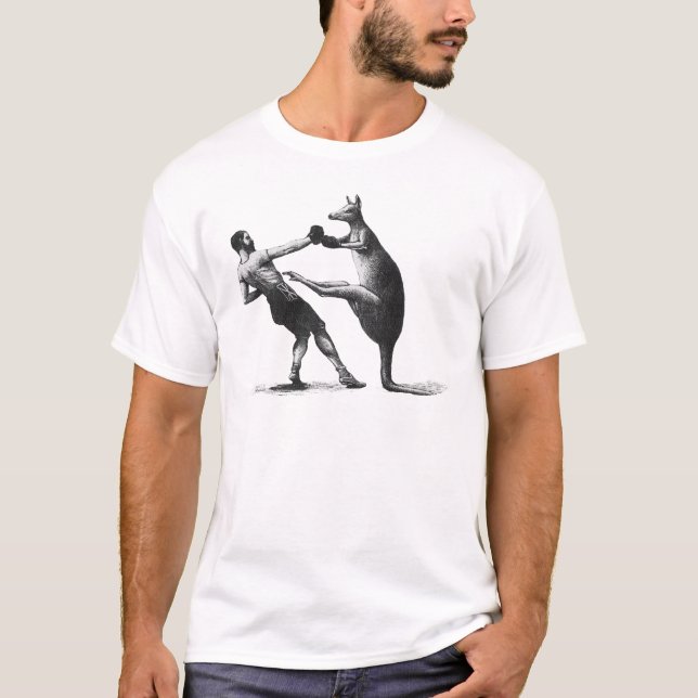 Camiseta Canguro de boxeo vintage (Anverso)