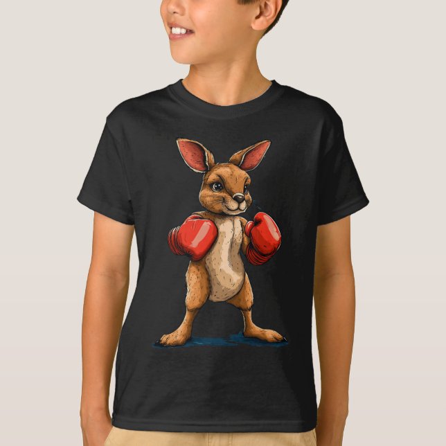 Camiseta Canguro De Boxer Para Un Vibe De Lucha Divertida (Anverso)