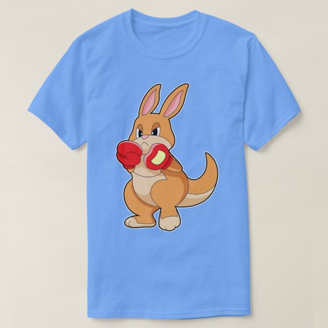 Camiseta Canguro en boxeo con guantes de boxeo (Diseño del anverso)