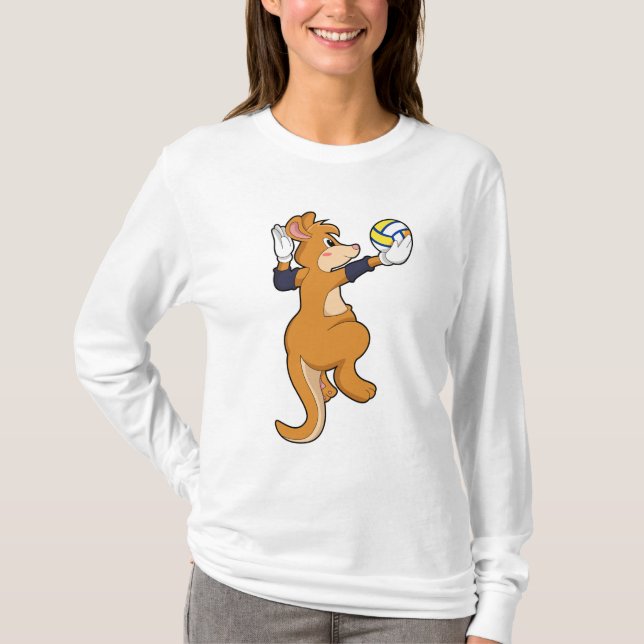 Camiseta Canguro en deportes de voleibol (Anverso)