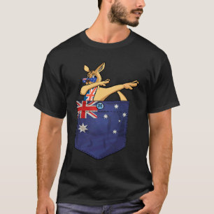 Camiseta Canguro En Tu Bolsillo Bandera De Australia Austr